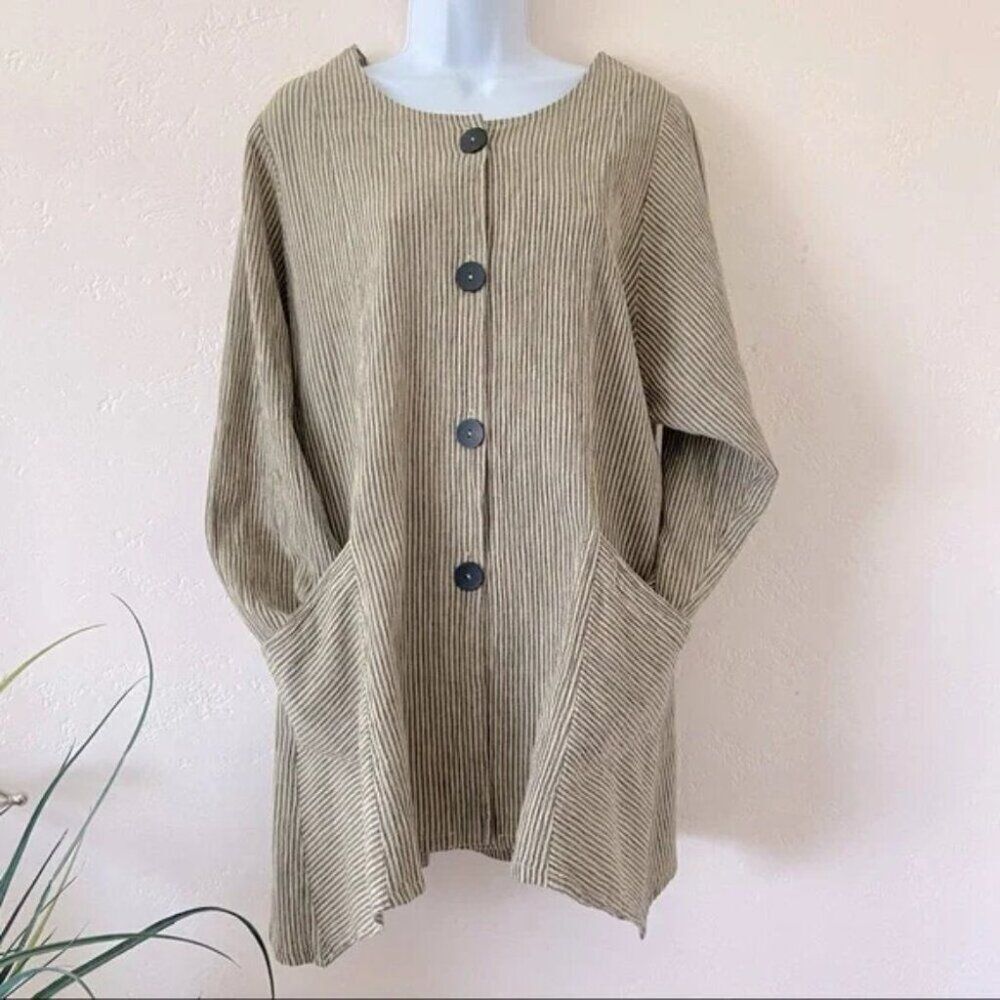 Mill Valley Longline Lagenlook Painter's Shirt L